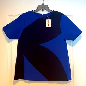 DKNY Blue & Black Woman Top